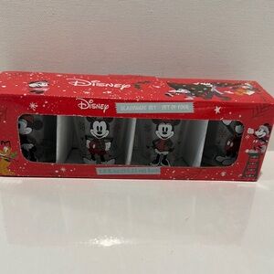 Disney Set of (4) Shot Glassware with Mickey & Minnie.